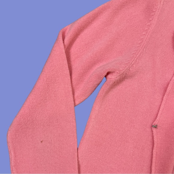Vintage 90s Pink Esprit Cardigan | Soft Cropped Acrylic Knit Sweater | S… - Picture 6 of 6